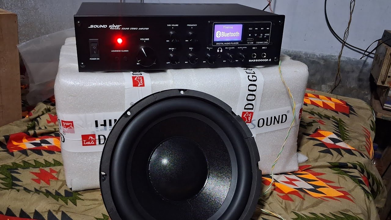 10 inch subwoofer sound test Doogesound Hi Fi Amplifier Soundking 2.1 New #subwoofer 