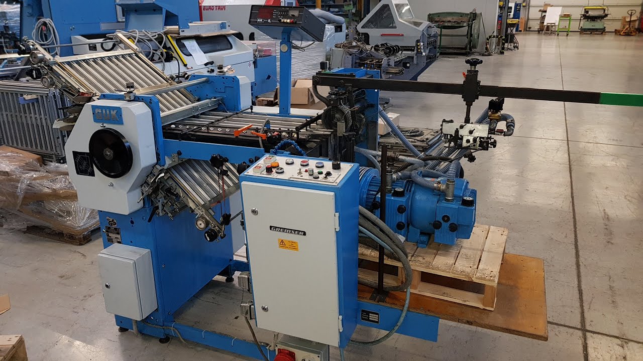 GUK FA 49/6-4-1K. Year 1989. Folding machine for pharmaceutical products.