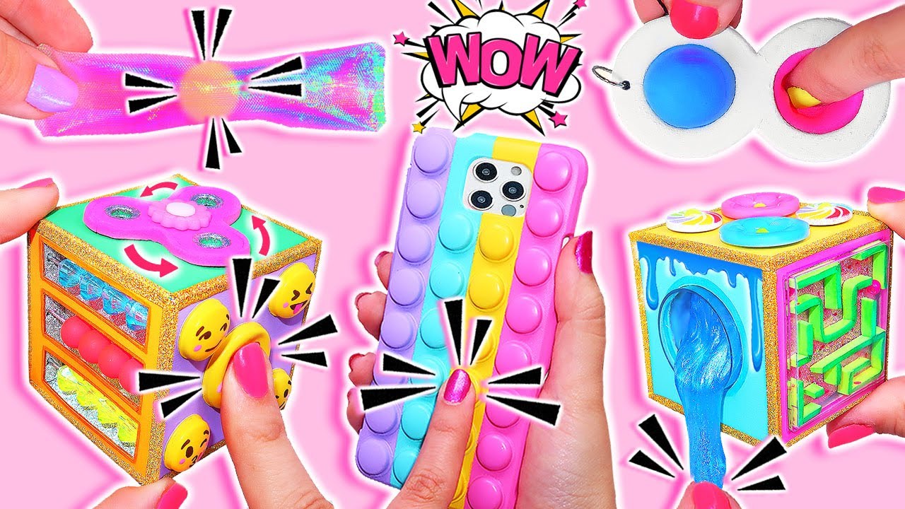 💥🎉😍 DIY: Los 10 mejores Fidget toys de TIKTOK || Pop it Tendencias TikTok 💥