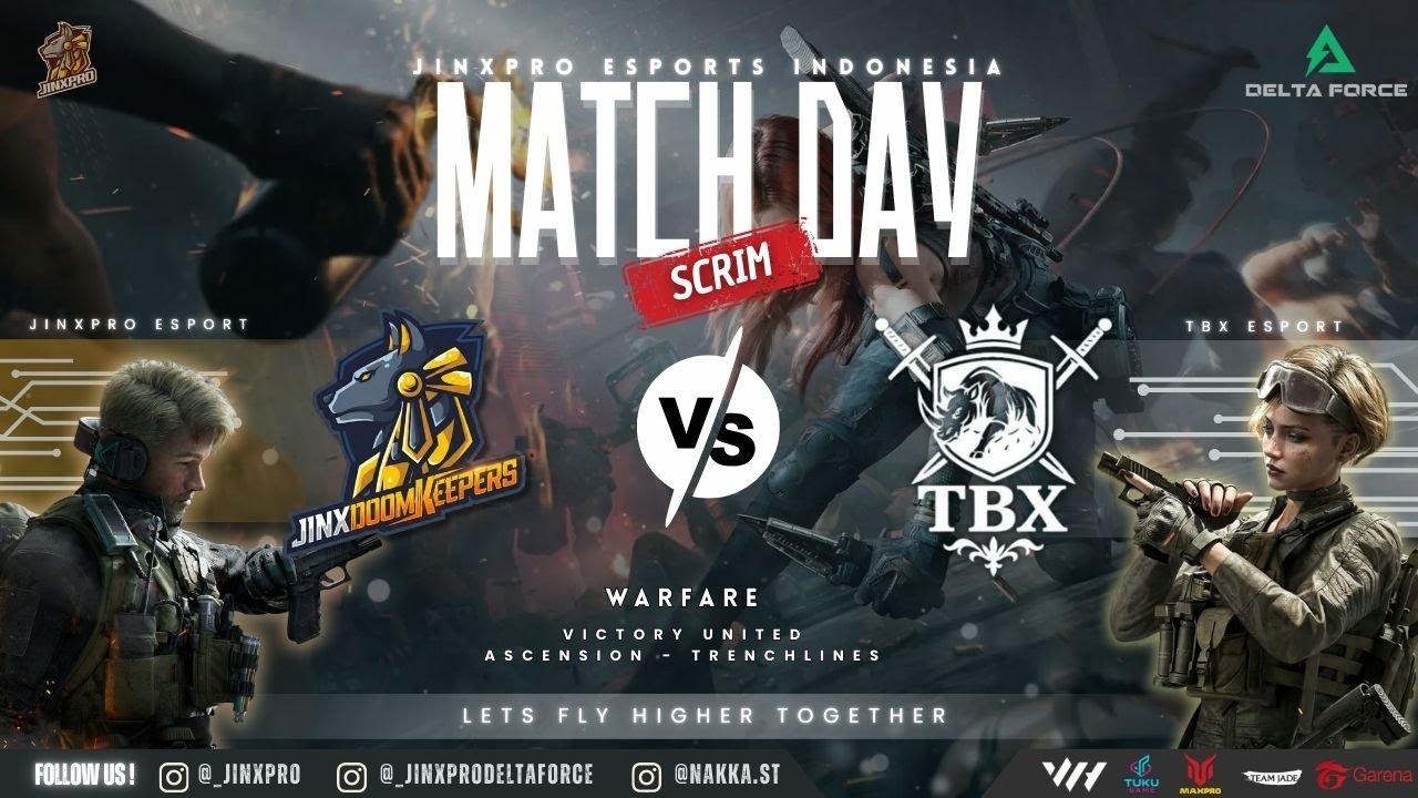 FUNMATCH SCRIM JINXPRO ESPORT VS TBX ESPORT | DELTA FORCE MOBILE ID #deltaforcemobile
