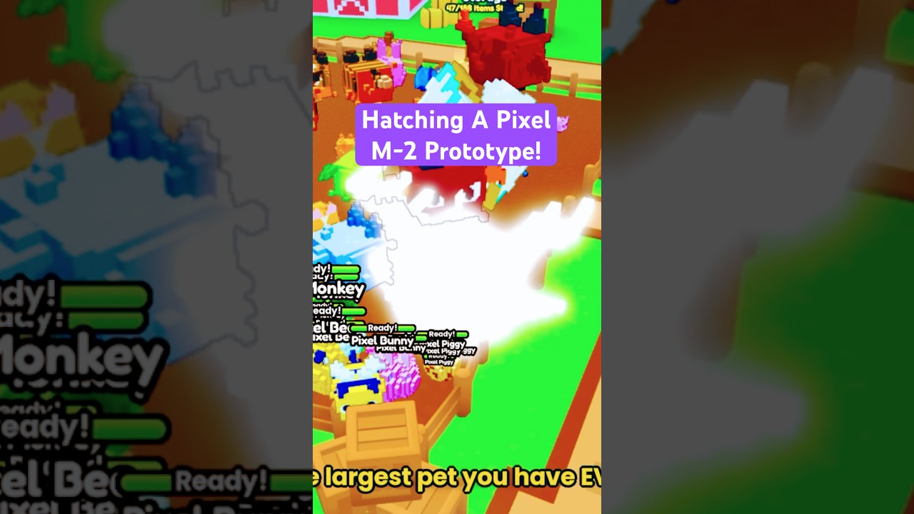 🥚 Hatching A Pixel M-2 Prototype! 🥕 Pet Simulator 99 Farming Event!