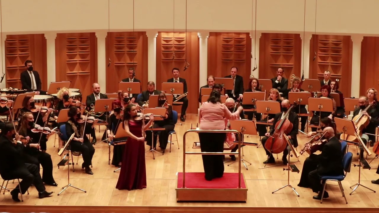 Wieniawski Violin Concerto No:2 - 1st    -Defne Kükürt,  Bilkent Symphony Orchestra  (13)