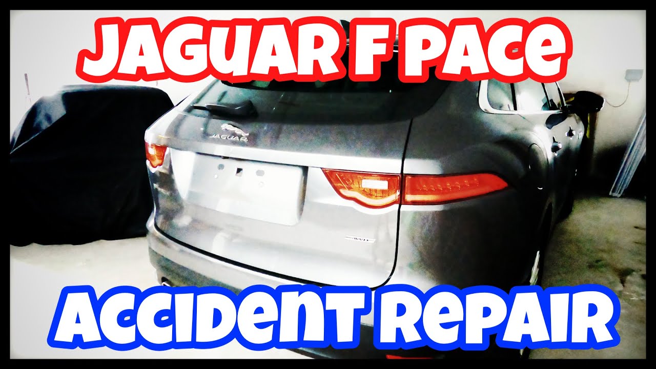 Jaguar f pace tailgate and bumper repair pt1