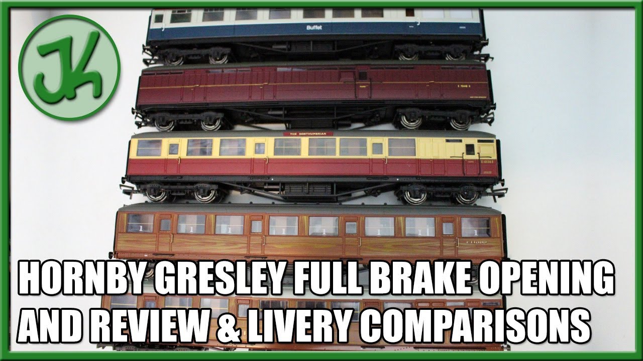 Hornby Gresley full brake coach opening and review & livery comparisons