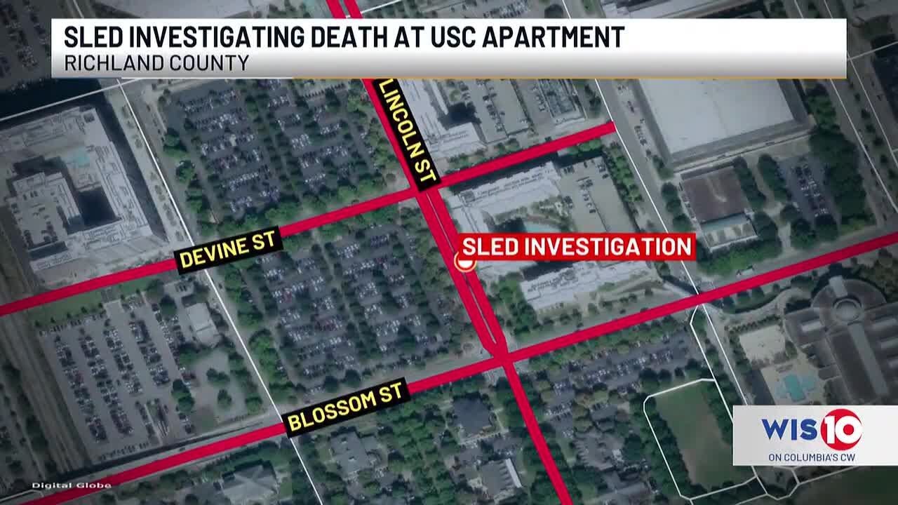 SLED investigating death at USC apartment complex near Colonial Life Arena, streets closed