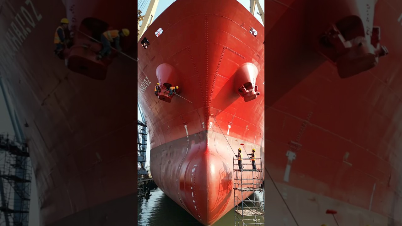 Why Does a Ship Need 500 Gallons of Paint?😨#ocean #ship