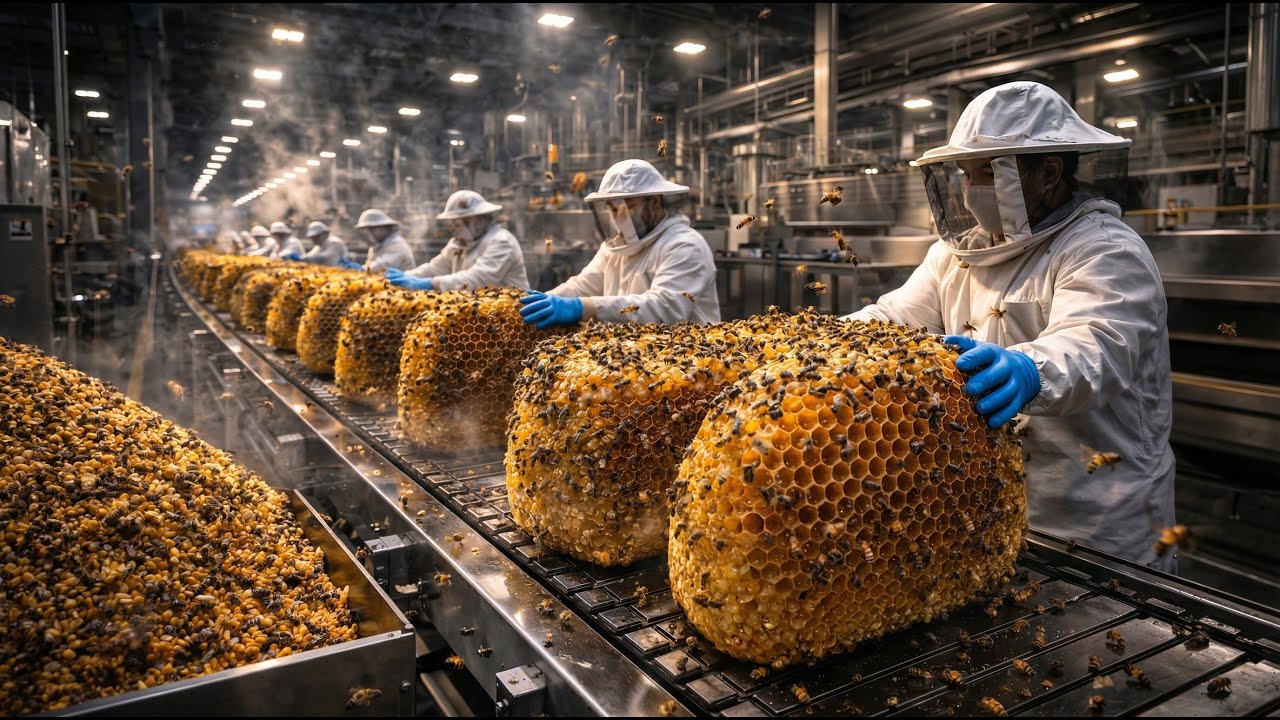 Inside the World’s Most Extreme Honey Factory – Giant Bee Nests on the Line!