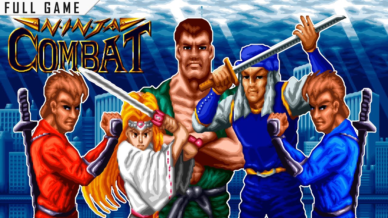 Ninja Combat | Arcade | Full Game [Upscaled to 4K using xBRz]