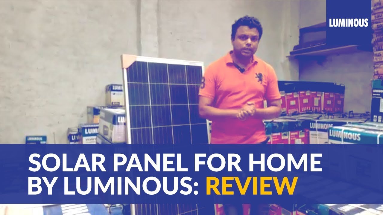 Luminous Solar Panel for Home: Review and Demonstration