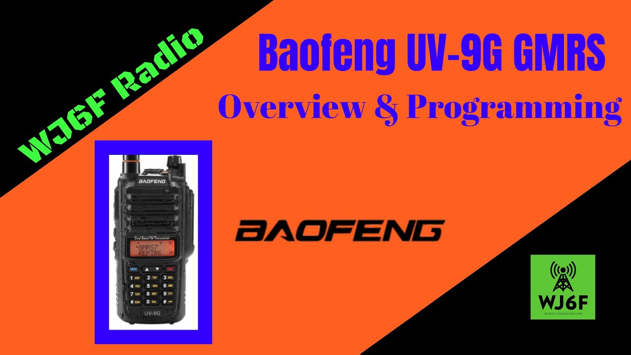 Обзор и программирование радиостанции Baofeng UV-9G GMRS
