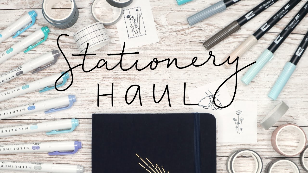 Stationery Haul | Bullet Journal Supplies, Zebra Mildliners, Tombow Brushpens, Washi Tapes...