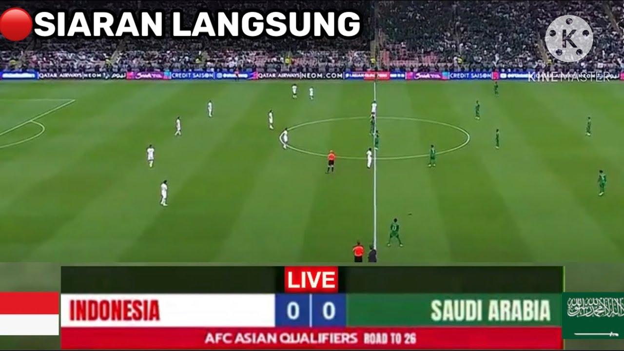 🔴SIARAN LANGSUNG . INDONESIA VS ARAB SAUDI . ROUND 4 ASIAN QUALIFIER ROAD TO WORLD CUP 2026