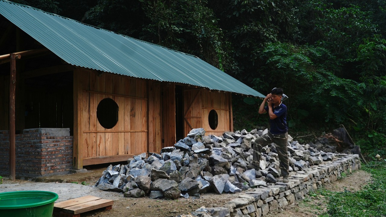 Backyard Cleanup | Foraging Natural Stone for a Massive Self-Sufficient Renovation Project.