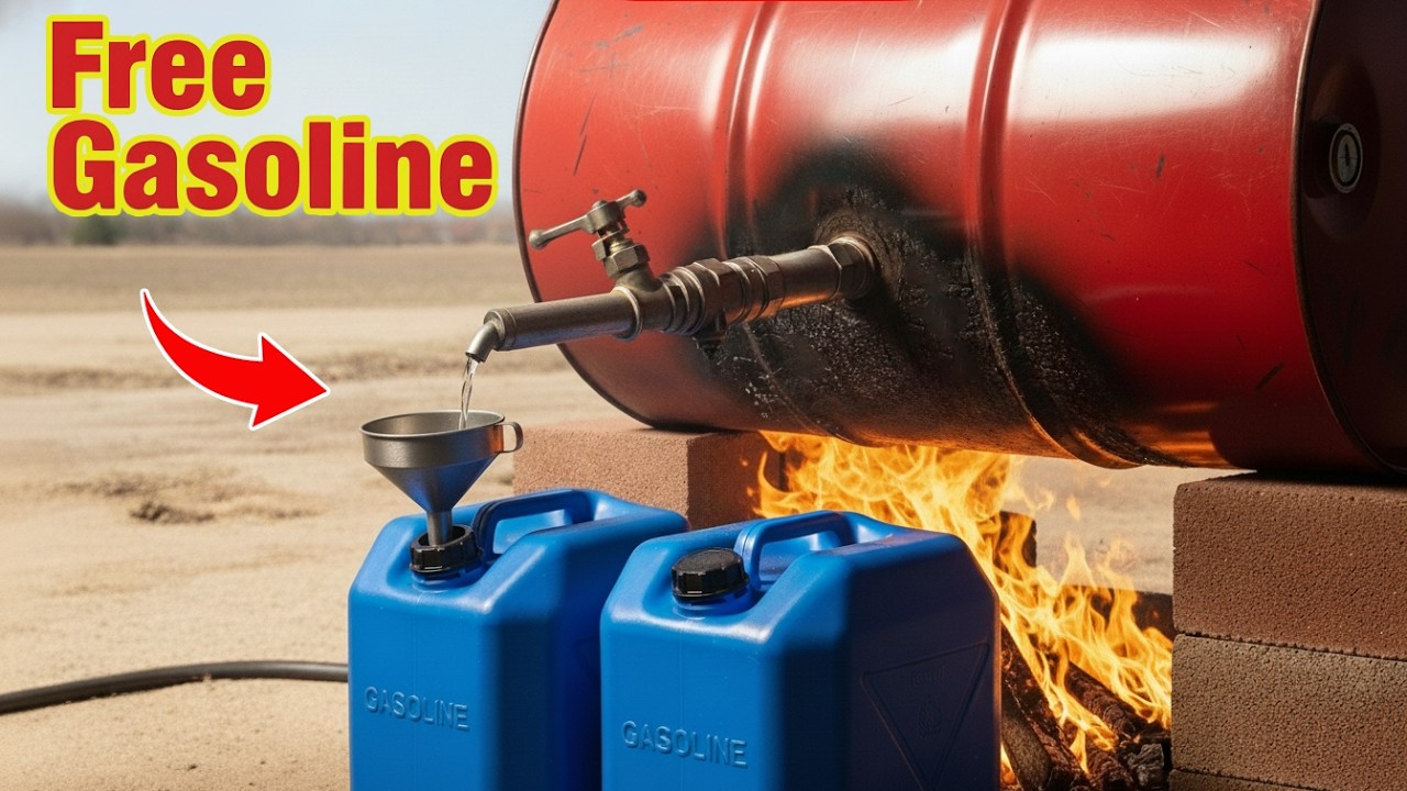 Zrobiłem darmowe paliwo w domu! Oto jak zamieniam plastik w benzynę ⛽