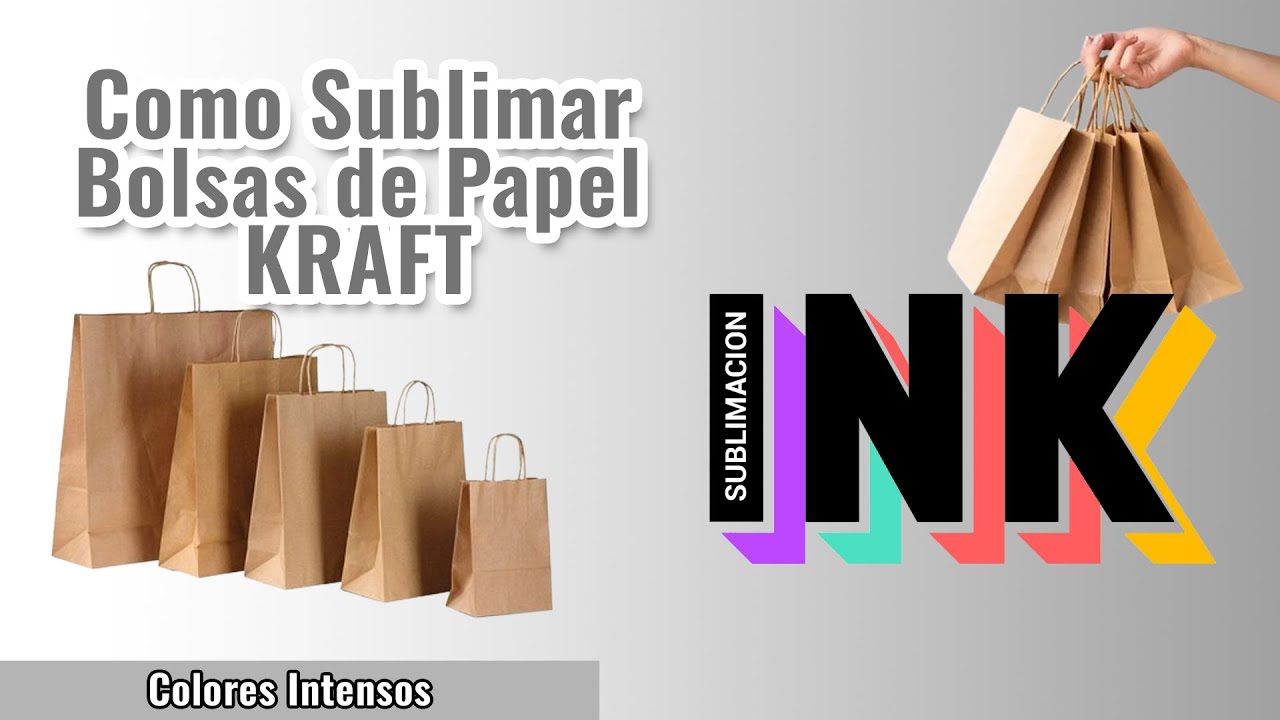 ✅ Como Sublimar Bolsas de Papel Kraft  🛍️  |  Personalizar Bolsas de Papel Madera ❗❗❗