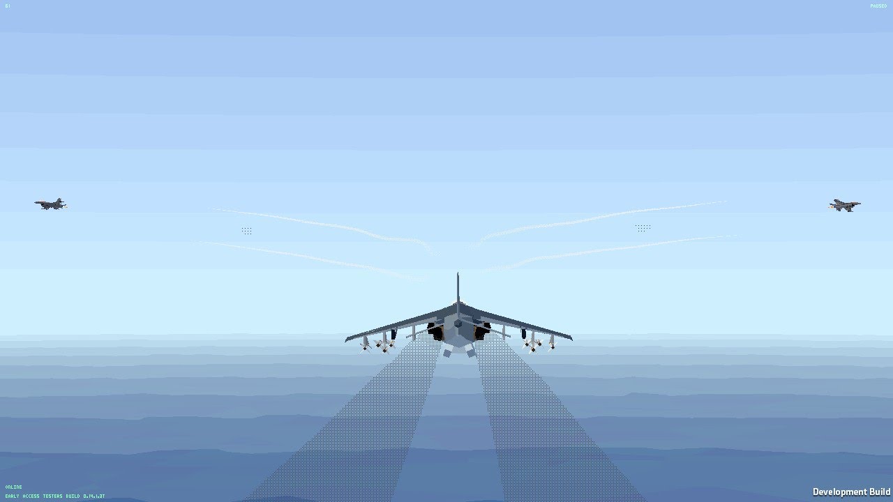 Tiny combat arena - AV8B vs 2 F16Cs
