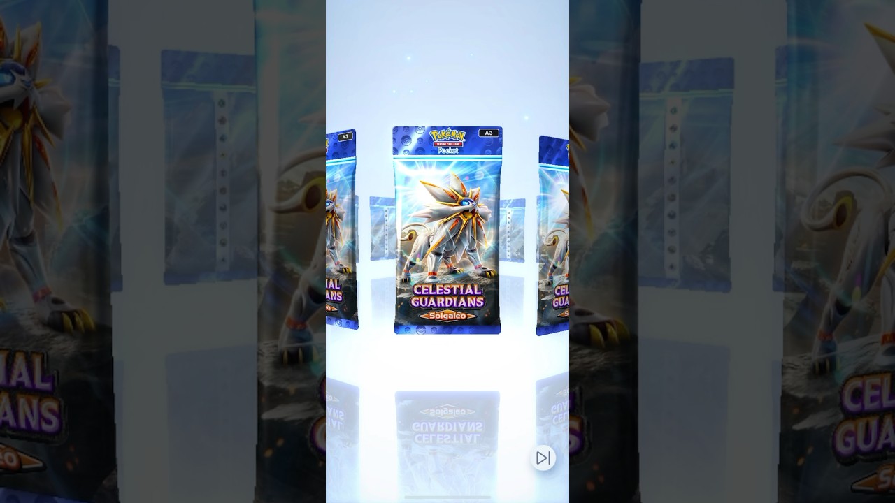 Pokemon TCGP: Celestial Guardians Solgaleo Pack Opening - Solgaleo EX