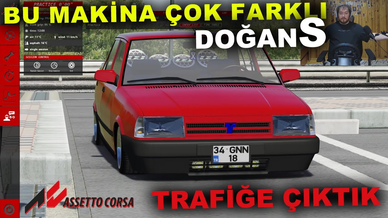 TOFAŞ DOĞAN S ile TRAFİĞE ÇIKTIK - BU MAKİNA ÇOK FARKLI/Assetto Corsa /Logitech G29 @Uguurulukaya