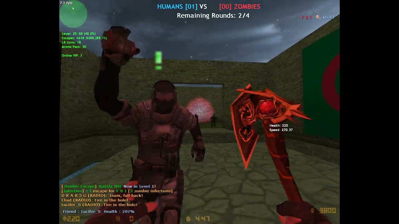 Counter Strike 1.6 Zombie Escape On Lasting Beasts