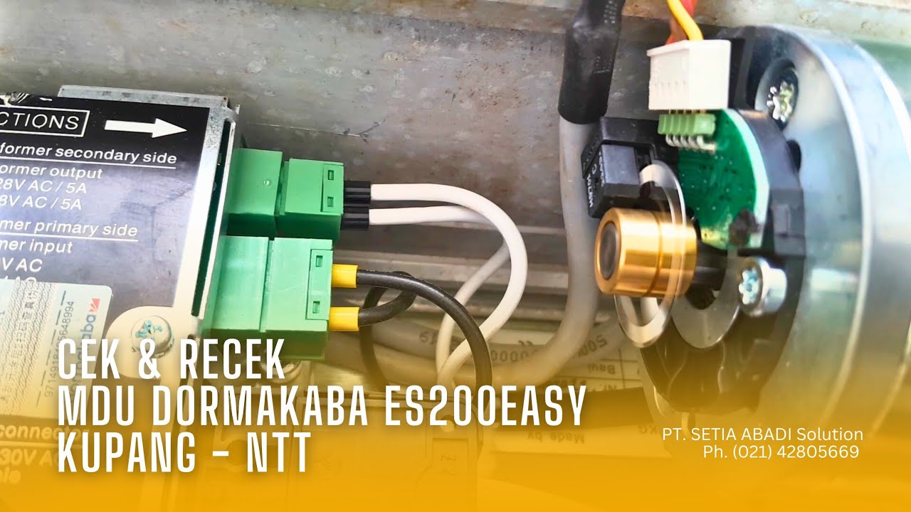 Cek MDU DormaKaba ES200Easy Kupang NTT