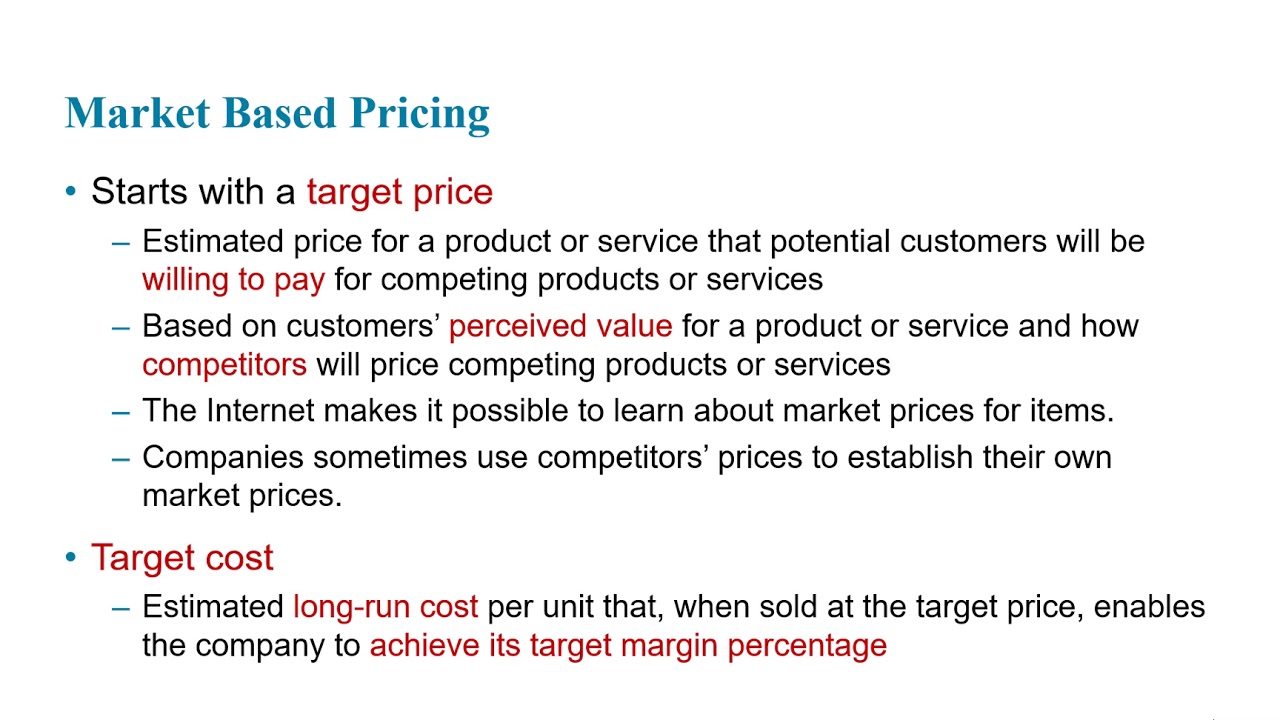 Pricing Decisions - Lecture Video