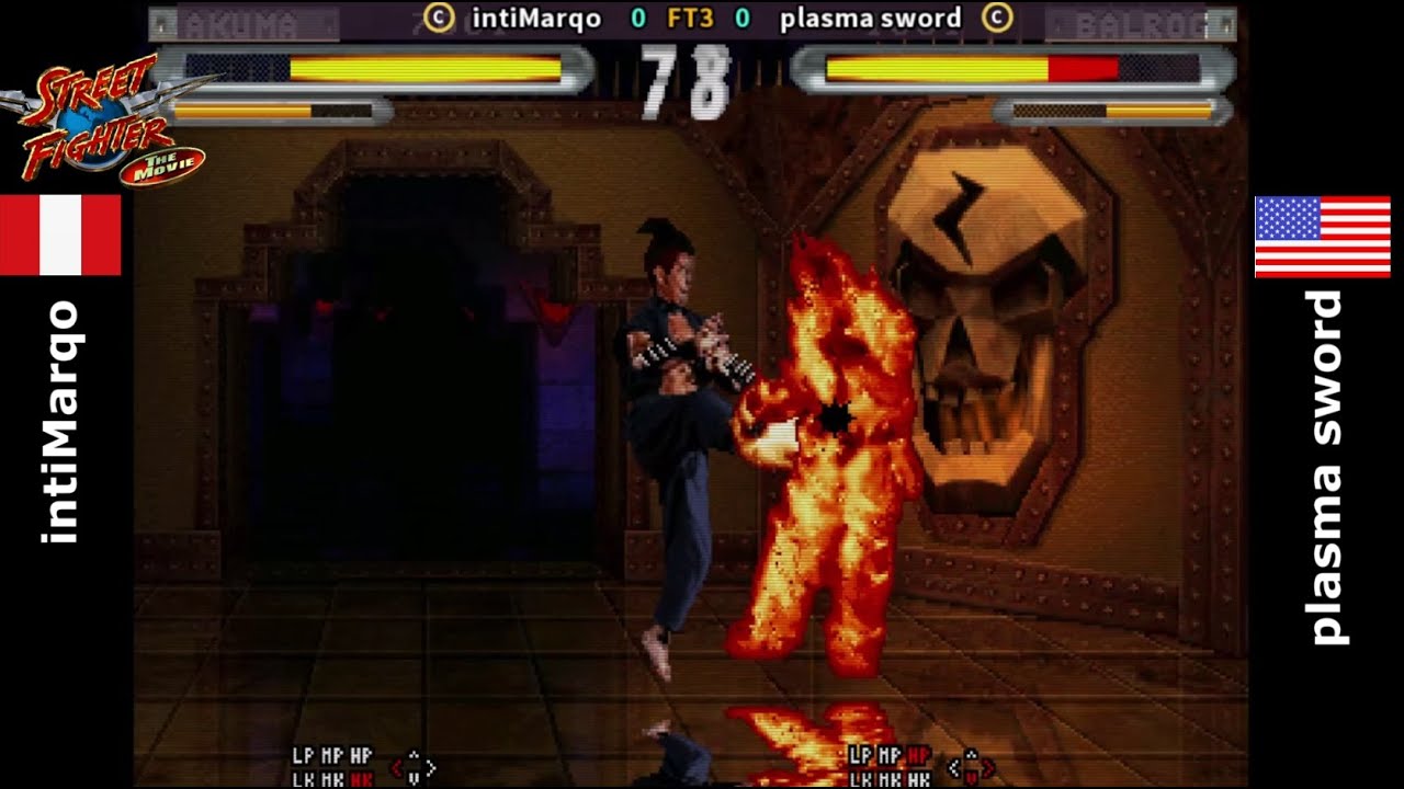 intiMarqo (PE) vs PlasmaSword (USA) Street Fighter The Movie Arcade Fightcade 2