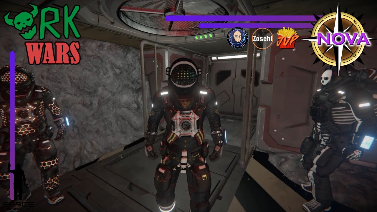 Vier Vollblutprofis am Werk - SE Ork Wars 01 #spaceengineers #letsplay #orkwars #deutsch