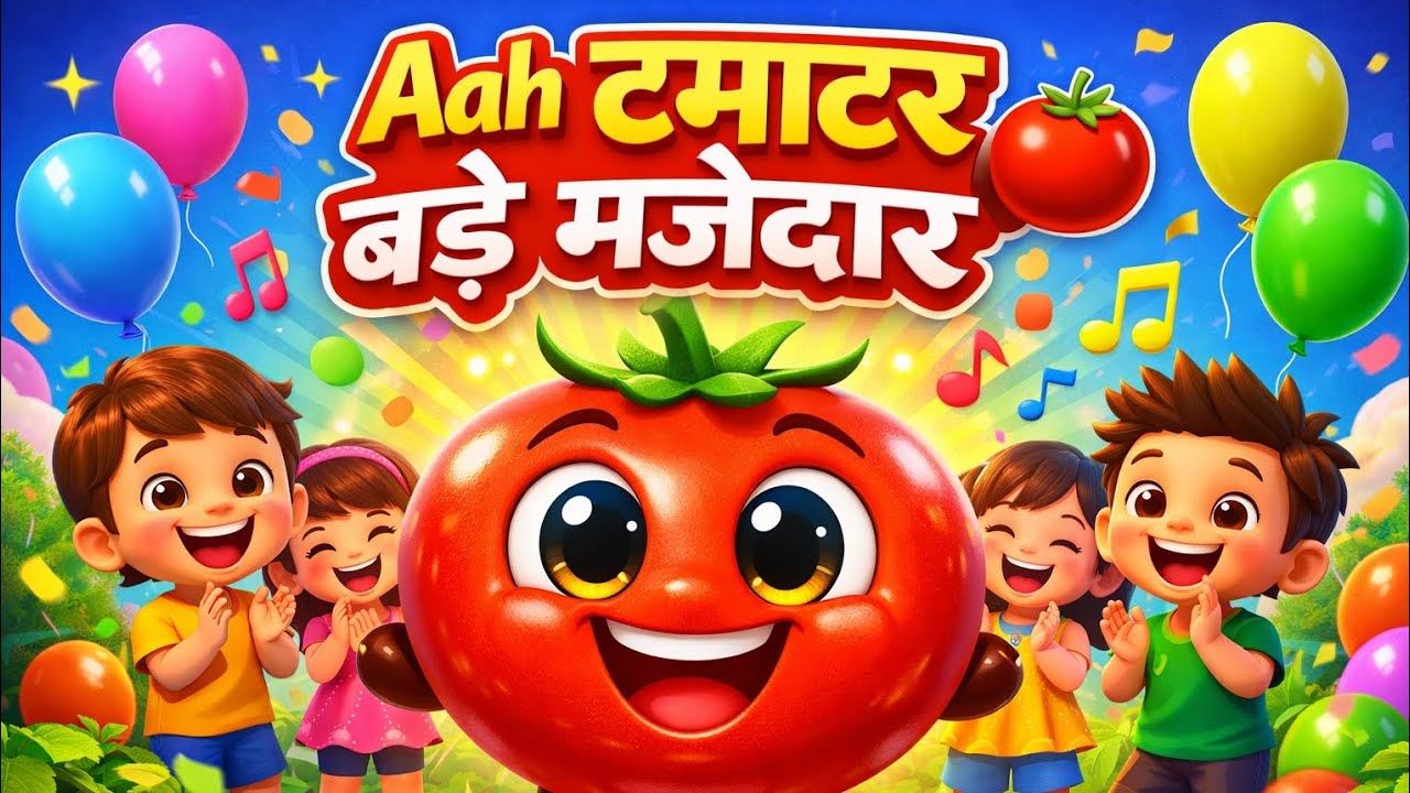 आहा टमाटर - Aaha Tamatar Bade Mazedar | Hindi Nursery gungun And Kids Song | gungun kids World 
