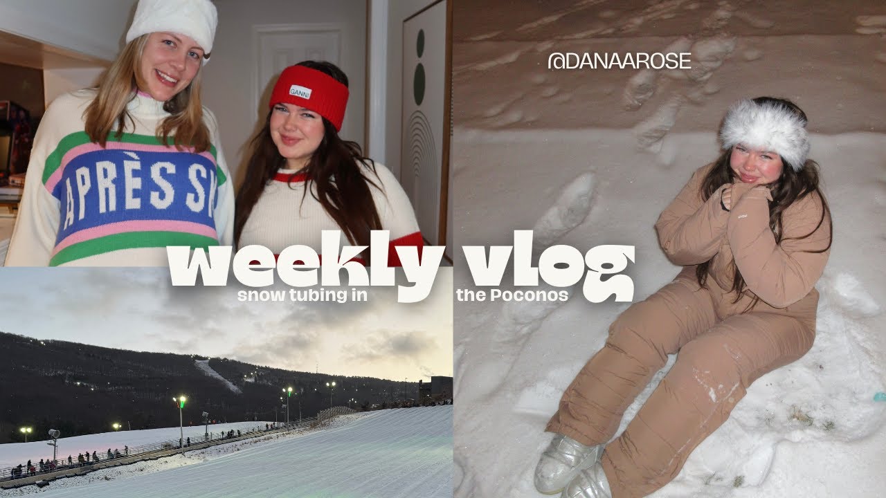 weekly vlog | snow tubing in the Poconos