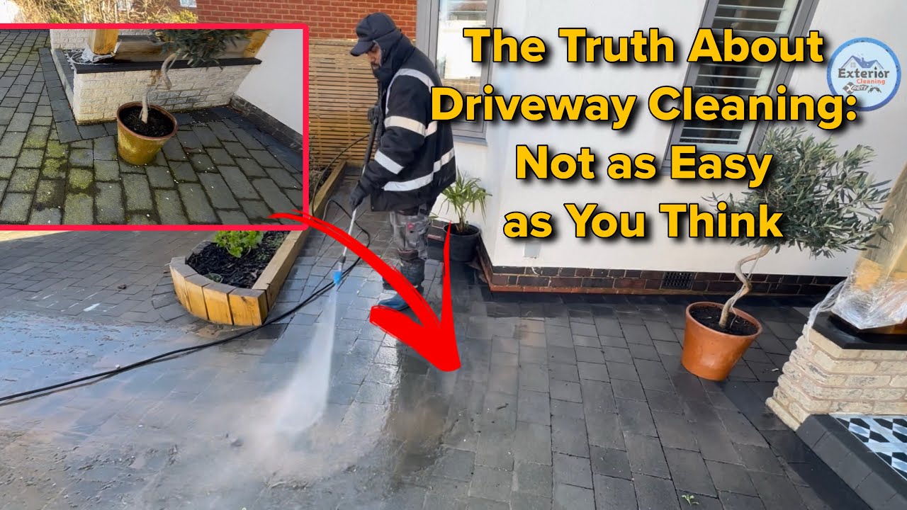 The Truth About Driveway Cleaning: Not as Easy as You Think | Satisfying Pressure washing detergent 