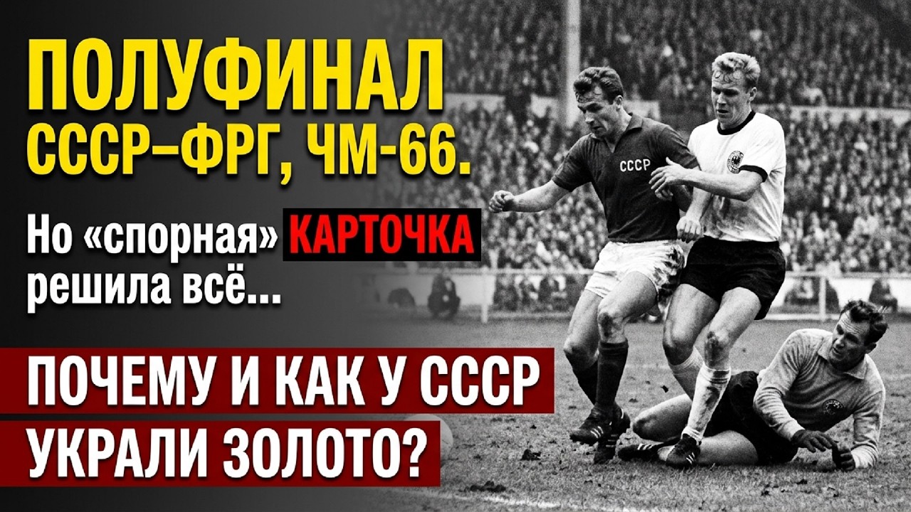 СУДЬЯ СЛОМАЛ СССР! Как полуфинал ЧМ-1966 украл у нас ЗОЛОТО — и при чем тут ФРГ?