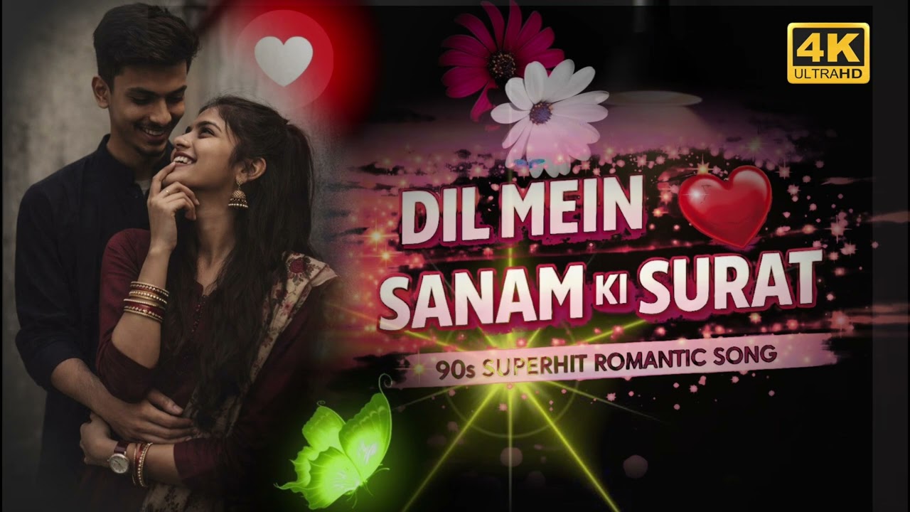 DIL MEIN SANAM ❤️ KI SURAT | 90s Superhit Romantic Song | Kumar Sanu & Alka Yagnik | Evergreen Song