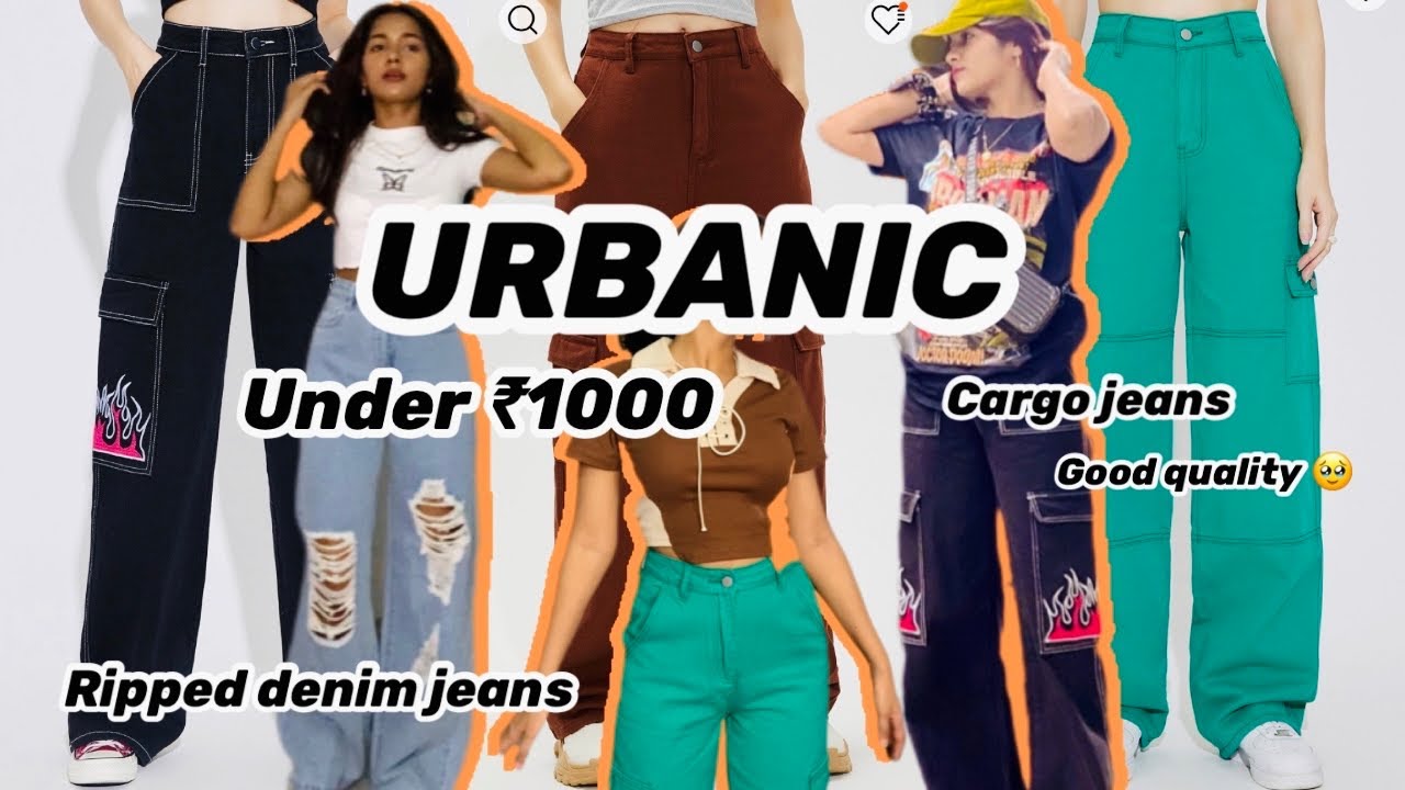*URBANIC* jeans & cargos under 1000 #cargopants #rippedjeans