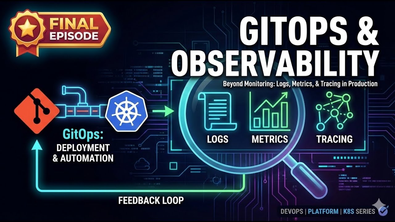 Episode 18 (Final Episode) | GitOps Observability Logs, Metrics, Tracing, and Application Health