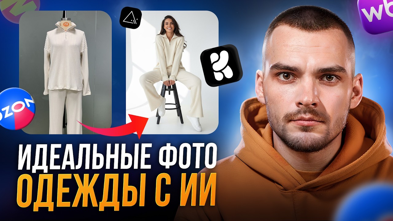 Идеальные ФОТО ОДЕЖДЫ для маркетплейсов. Пошаговый ГАЙД с ИИ