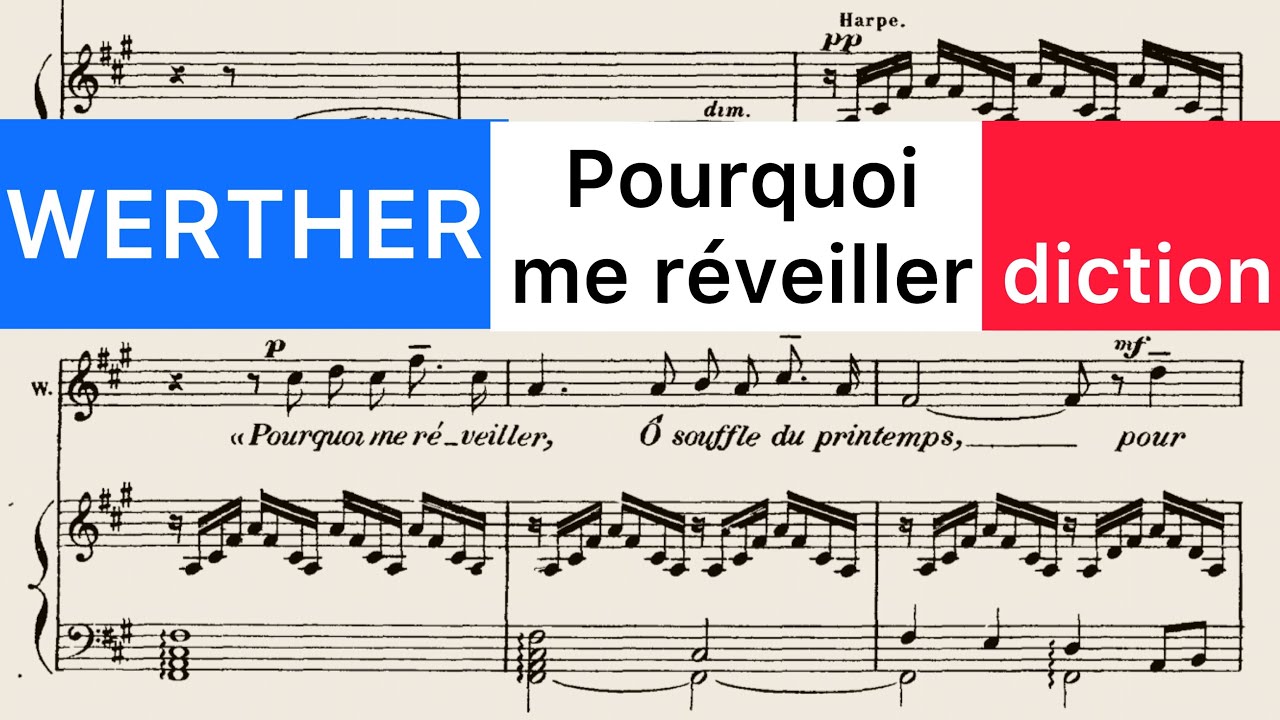 Werther MASSENET, french diction. 