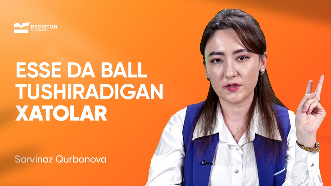 Ona tili milliy sertifikatida esseda eng ko'p ball tushiradigan top 7 xato | Sarvinoz Qurbonova