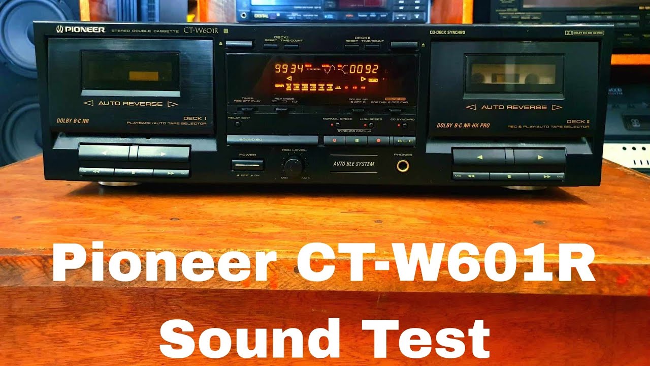Pioneer   CT-W601R double  Tape Deck