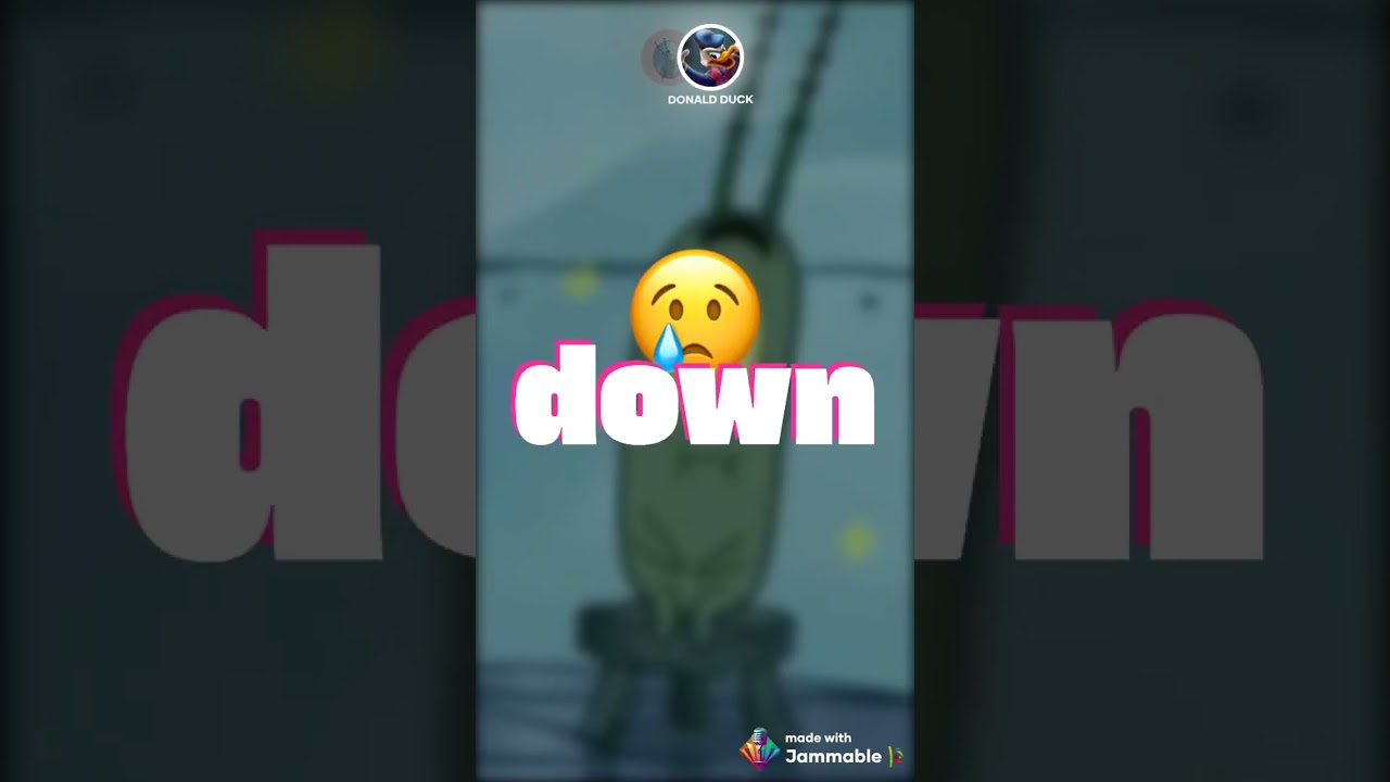 Lose Control by Teddy Swims but it's sung by Plankton and Donald Duck