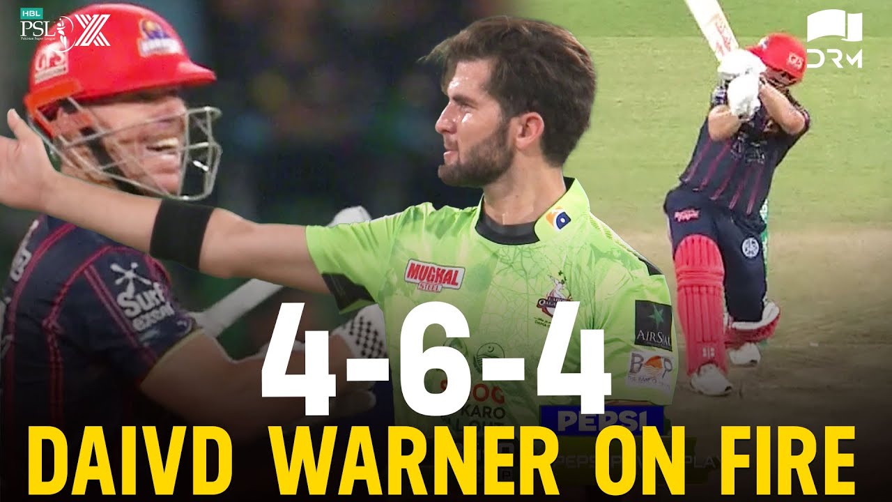Terrific Shots By David Warner | Karachi Kings vs Lahore Qalandars | Match 32 | HBL PSL X | M3O1K