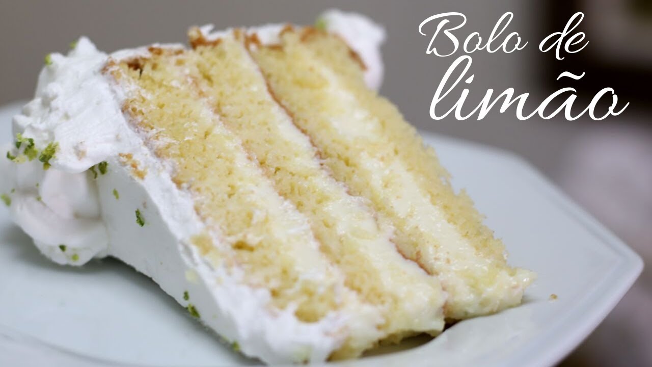 BOLO DE LIMÃO COM PÃO DE LÓ - O MELHOR E SUPER MOLHADINHO