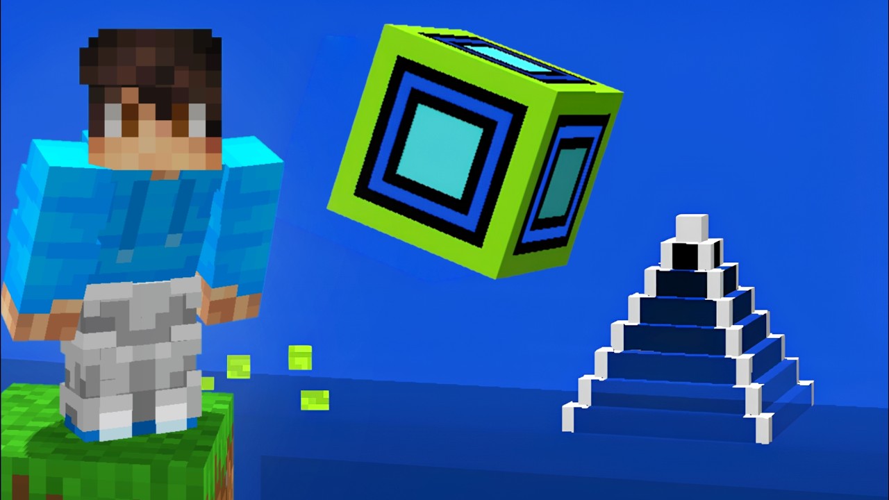 Předělal jsem Geometry Dash do Minecraftu!