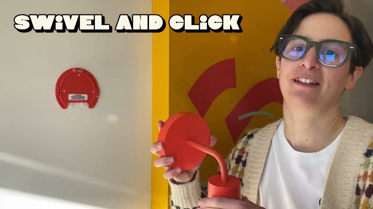 MEET POPLIGHT the cutest stick on rechargeable wall sconce ever!