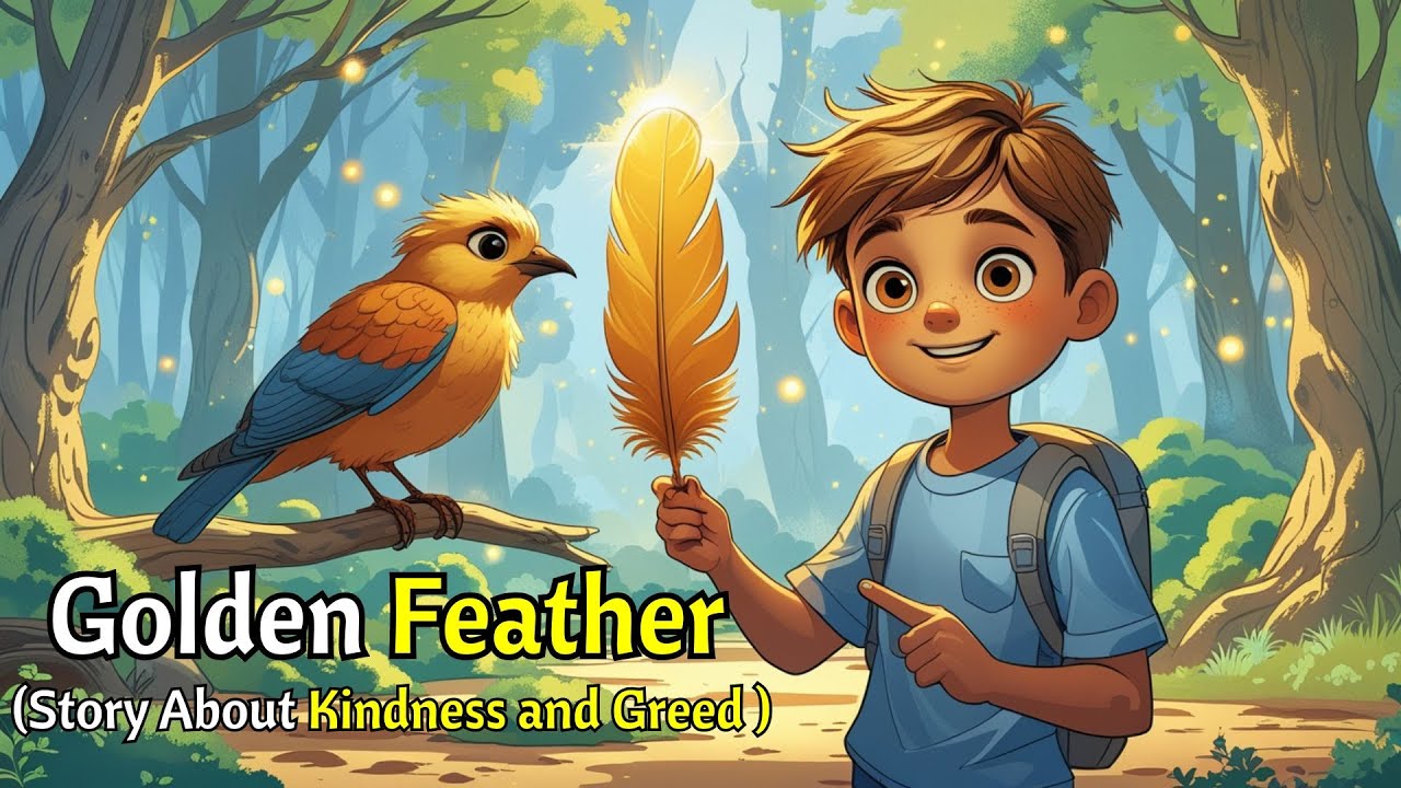 Golden Feather | Never Be Greedy | Story About Kindness and Greed