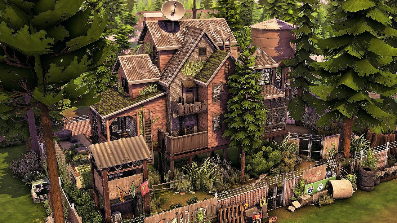 Post Apocalyptic Base | The Sims 4 Speed Build