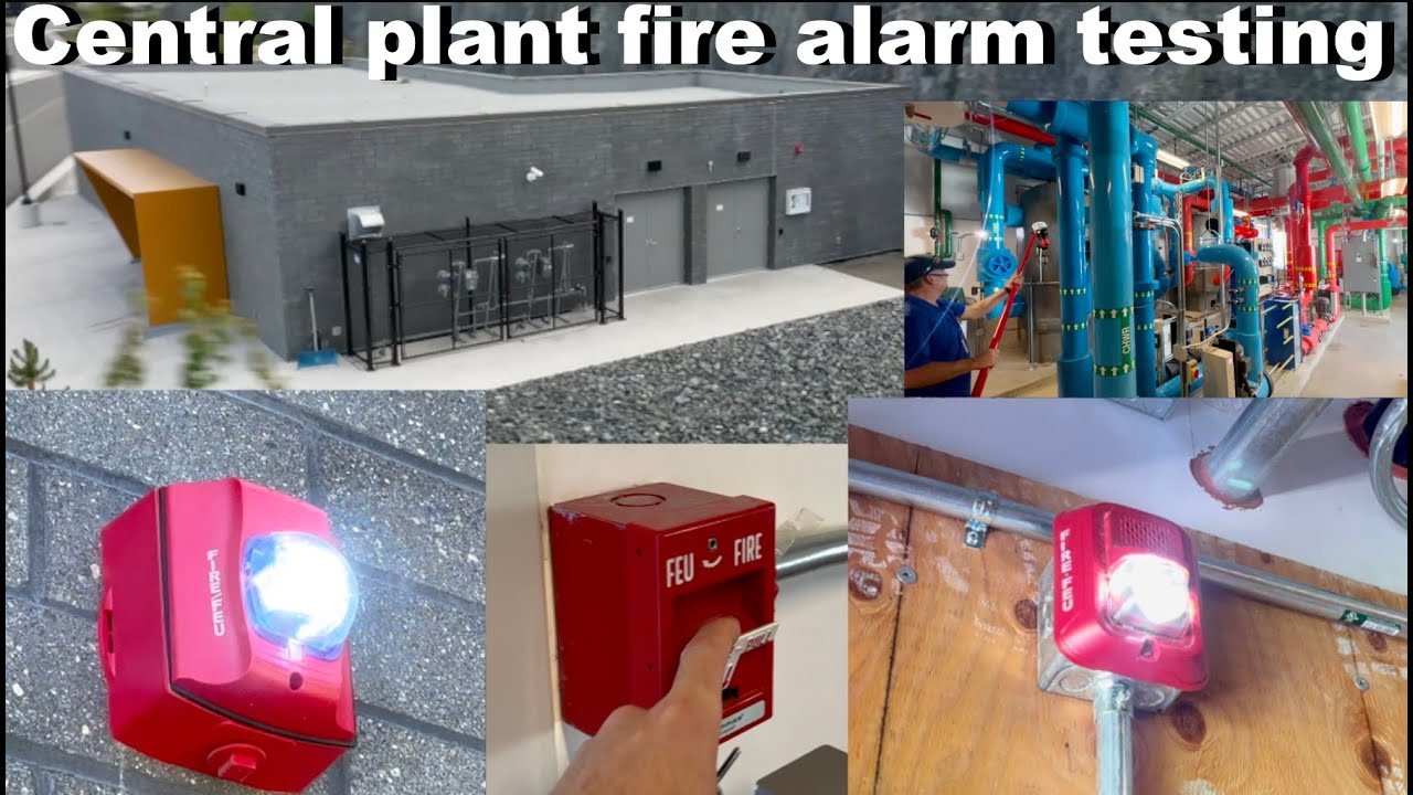 Central plant Fire alarm testing. Utility building for new elementary and middle school!