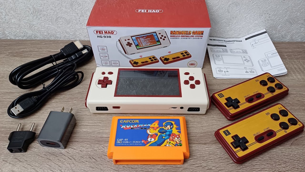 Огляд FEI HAO HG-938 китайської портативної консолі із слотом для картриджів Famicom