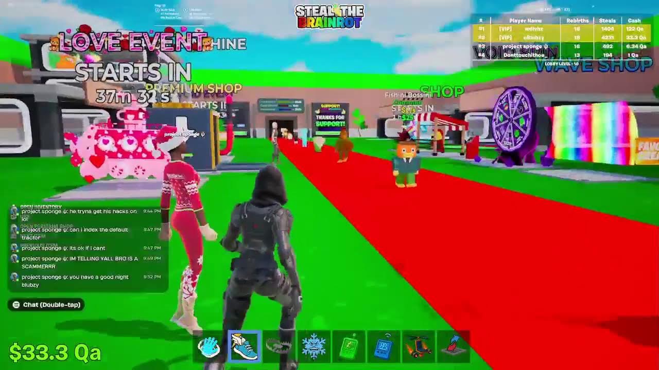 🔴 LIVE! (New Void Event - Trades Only - Got New Secrets? Join!) - Fortnite Steal The Brainrot!