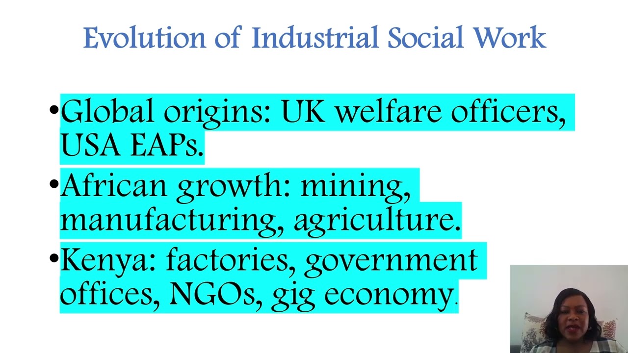 Industrial Social Work - Introduction to Industrial Social Work - Week 1