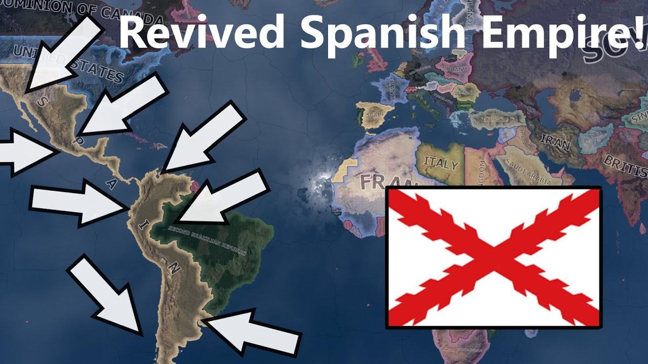 What If The Spanish Empire Was Revived? Hoi4 Timelapse